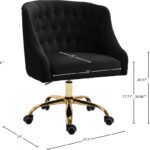 Arden Velvet Upholstered Office Chair