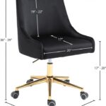 Karina Velvet Upholstered Office Chair