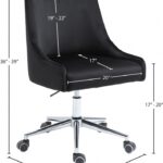 Karina Velvet Upholstered Office Chair
