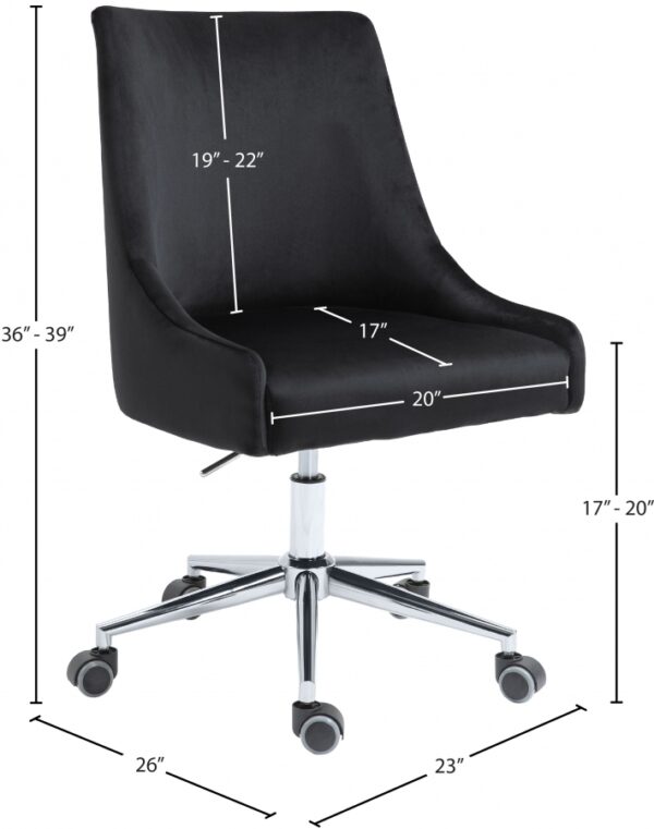 Karina Velvet Upholstered Office Chair