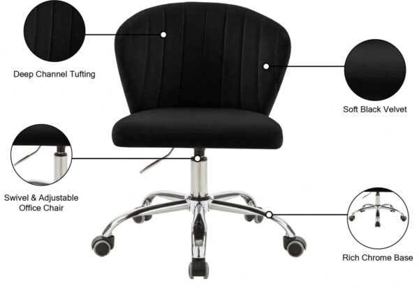 Finley Velvet Upholstered Office Chair