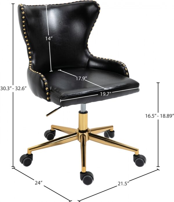 Hendrix Vegan Leather Upholstered Office Chair