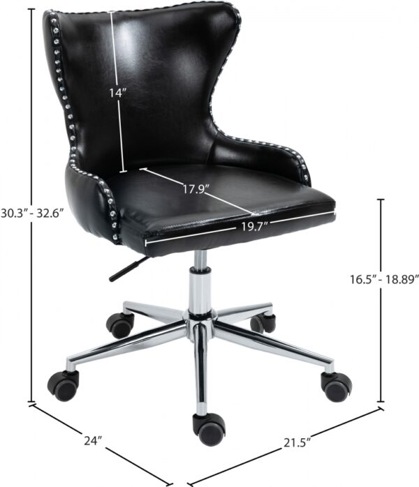 Hendrix Vegan Leather Upholstered Office Chair