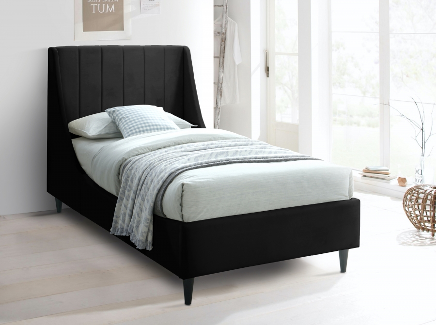 Eva Velvet Upholstered Bed
