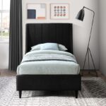 Eva Velvet Upholstered Bed