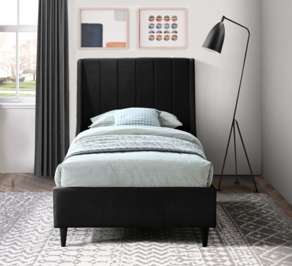 Eva Velvet Upholstered Bed