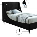 Eva Velvet Upholstered Bed