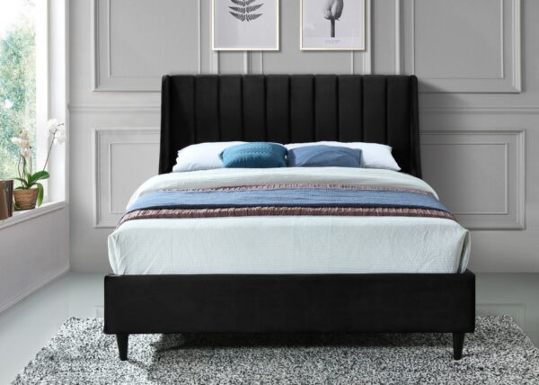Eva Velvet Upholstered Bed