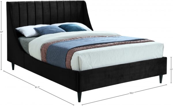 Eva Velvet Upholstered Bed