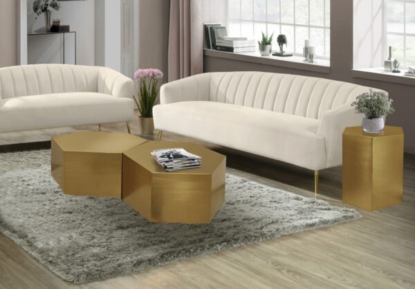 Hexagon Iron 2pc. Modular Coffee Table