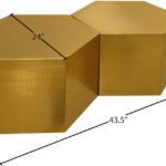 Hexagon Iron 2pc. Modular Coffee Table
