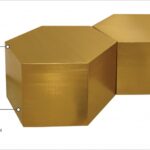 Hexagon Iron 2pc. Modular Coffee Table