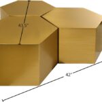 Hexagon Iron 3pc. Modular Coffee Table