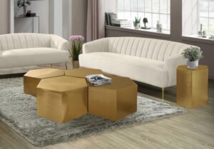 Hexagon Iron 4pc. Modular Coffee Table