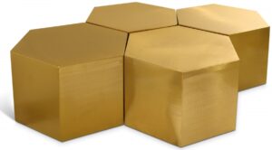 Hexagon Iron 4pc. Modular Coffee Table