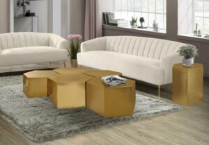 Hexagon Iron 5pc. Modular Coffee Table