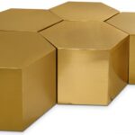 Hexagon Iron 5pc. Modular Coffee Table
