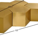 Hexagon Iron 5pc. Modular Coffee Table
