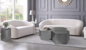 Hexagon Iron 3pc. Modular Coffee Table