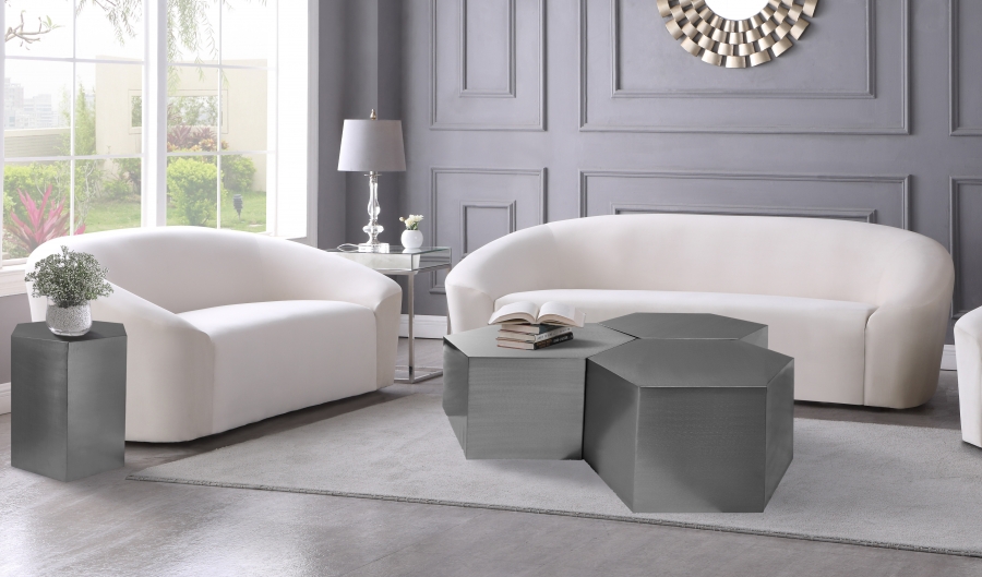 Hexagon Iron 3pc. Modular Coffee Table