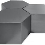 Hexagon Iron 3pc. Modular Coffee Table