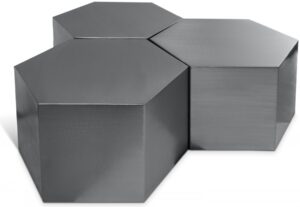 Hexagon Iron 3pc. Modular Coffee Table