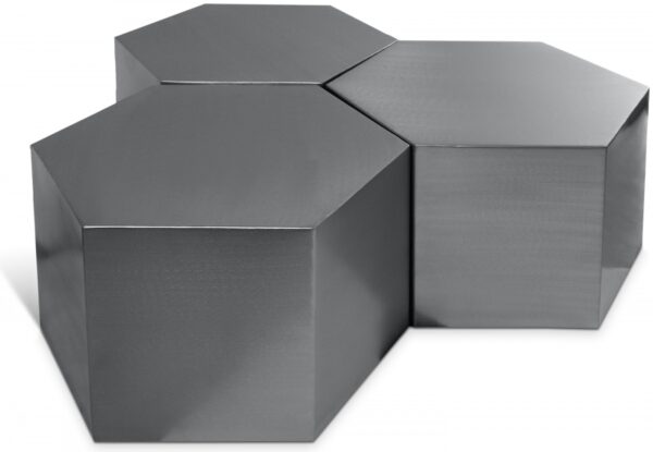 Hexagon Iron 3pc. Modular Coffee Table