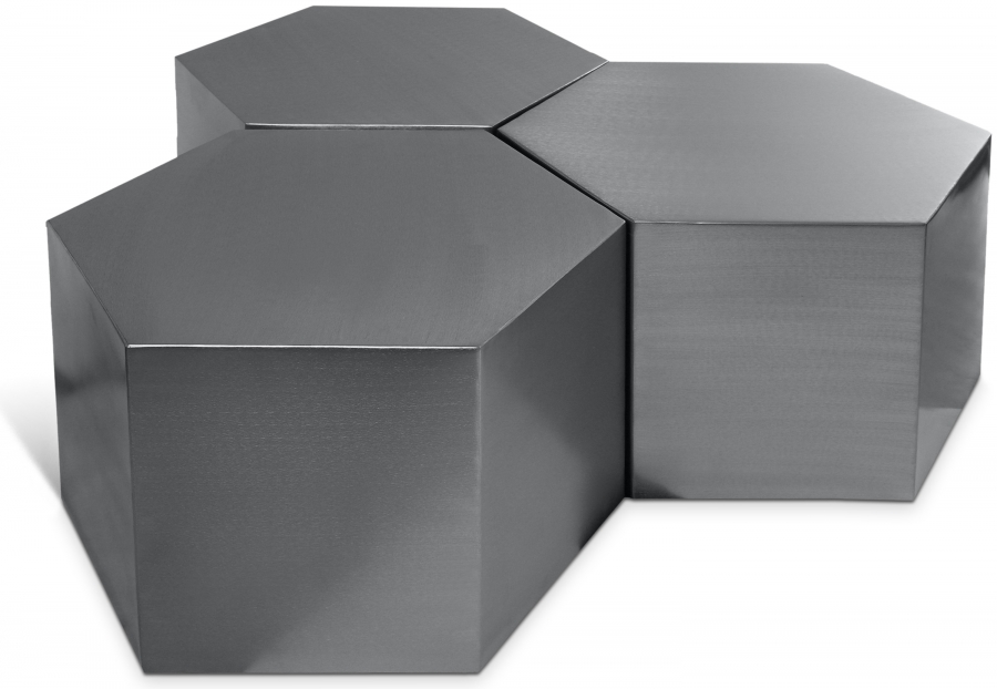 Hexagon Iron 3pc. Modular Coffee Table