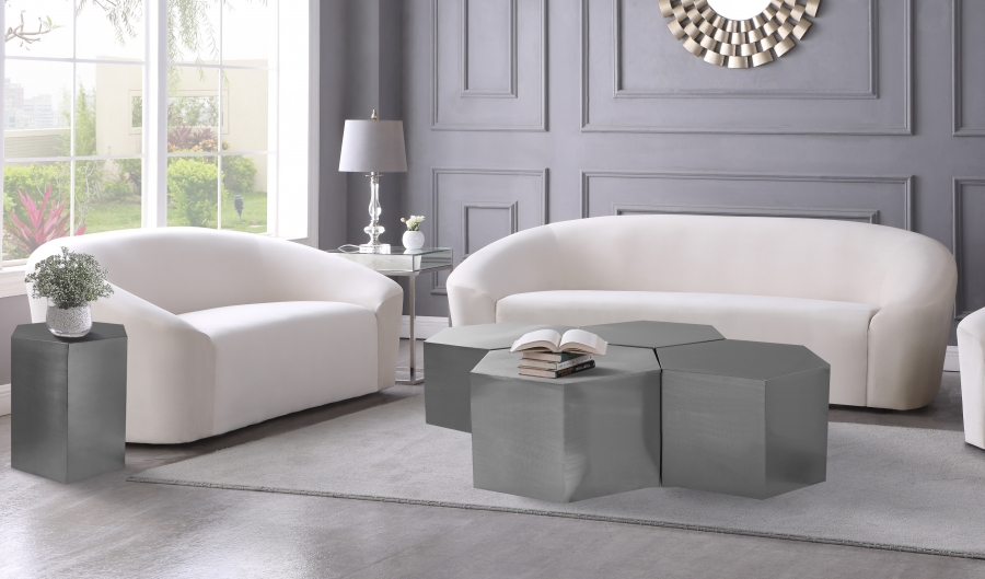 Hexagon Iron 4pc. Modular Coffee Table