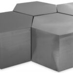 Hexagon Iron 4pc. Modular Coffee Table