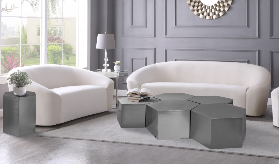 Hexagon Iron 5pc. Modular Coffee Table