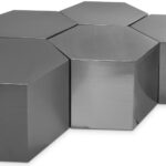 Hexagon Iron 5pc. Modular Coffee Table