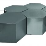 Hexagon Iron 5pc. Modular Coffee Table