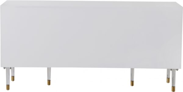 Jive Lacquer Finish, Birch Wood And Acrylic Sideboard / Buffet