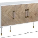 Jive Lacquer Finish, Birch Wood And Acrylic Sideboard / Buffet