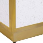Glitz Faux Marble And Steel Coffee Table