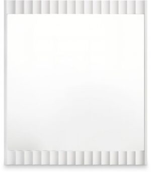 Modernist Wood Veneer Framed Mirror