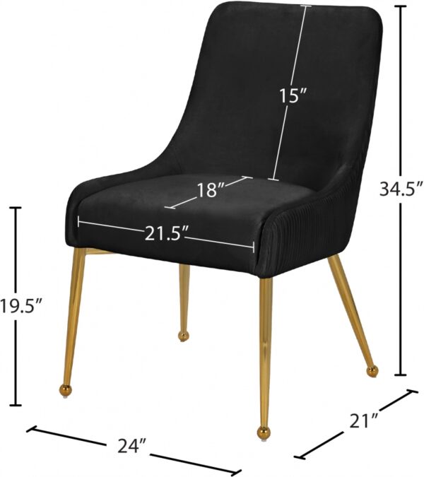 Ace Velvet Upholstered Dining Chair