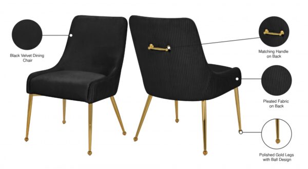 Ace Velvet Upholstered Dining Chair
