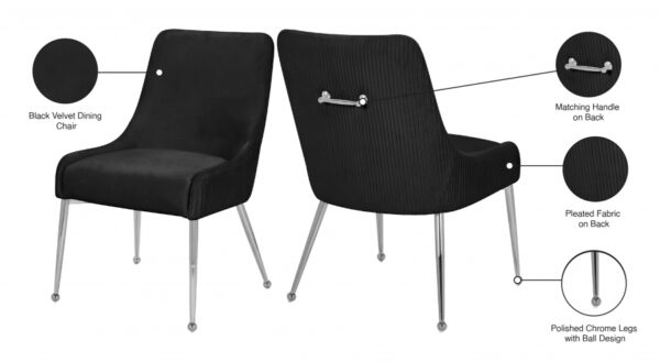 Ace Velvet Upholstered Dining Chair