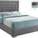 Nora Velvet Upholstered Bed