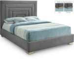 Nora Velvet Upholstered Bed
