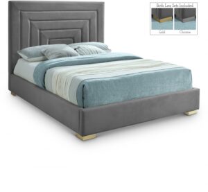 Nora Velvet Upholstered Bed