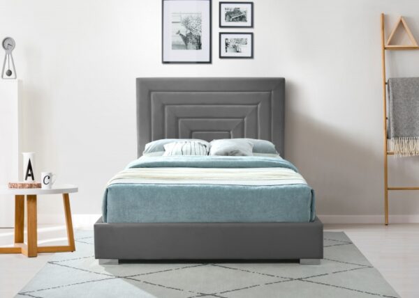 Nora Velvet Upholstered Bed