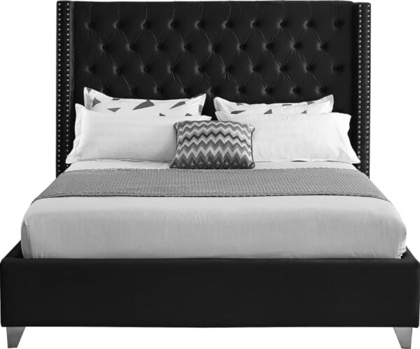 Aiden Velvet Upholstered Bed