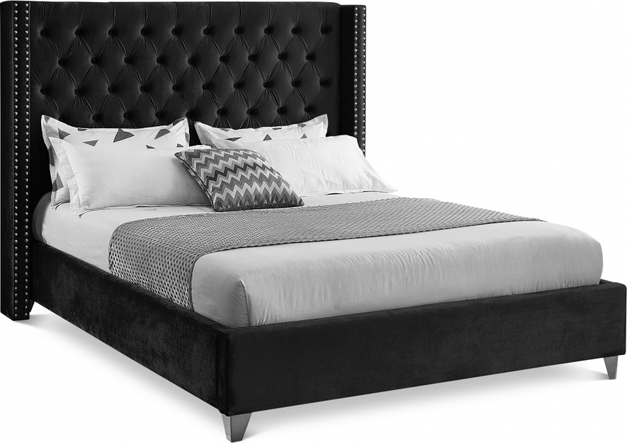 Aiden Velvet Upholstered Bed