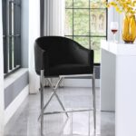 Xavier Velvet Upholstered Counter Stool