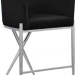 Xavier Velvet Upholstered Counter Stool