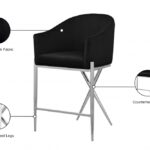 Xavier Velvet Upholstered Counter Stool