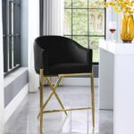 Xavier Velvet Upholstered Counter Stool